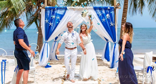 Śluby symboliczne na prywatnej plaży, romantyczne ceremonie