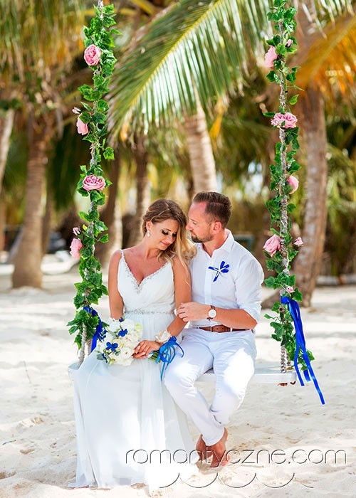 Ceremonie ślubne na prywatnej plaży, podróże poślubne na Karaibach