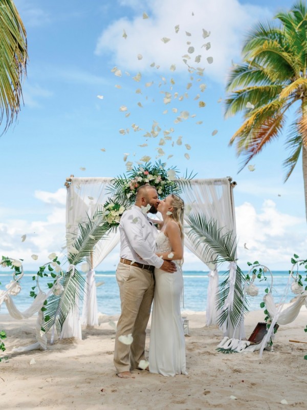 ślub na prywatnej plaży - Dominikana