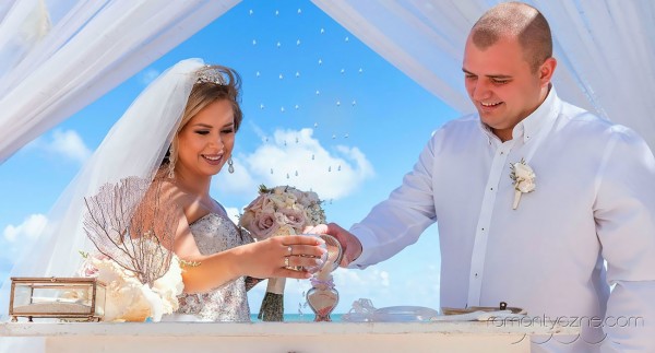 Ślub na prywatnej plaży w Dominikanie