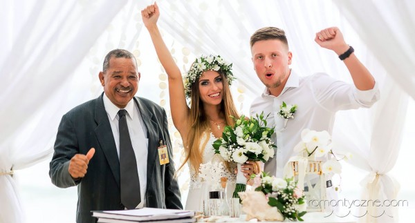 Uroczystość ślubna na Saona Island