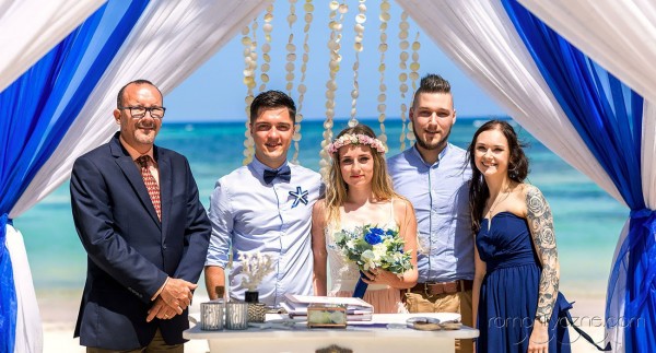 Śluby na prywatnej plaży, wyspa Saona