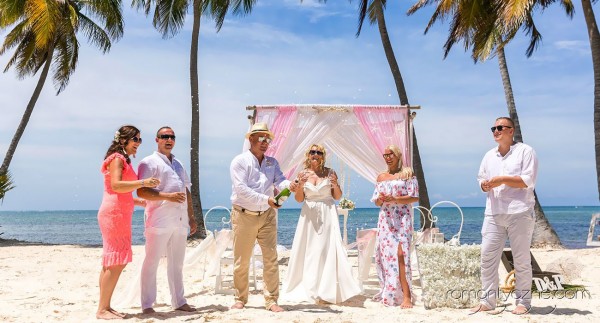 Śluby na plaży wśród palm, Dominikana