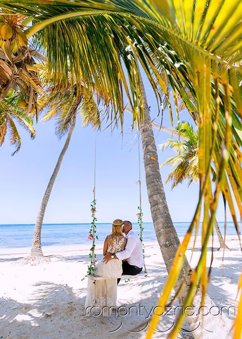 Ślub w tropikach, prywatna plaża, sesje fotograficzne na plaży