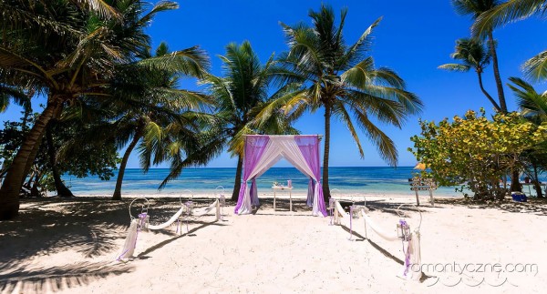 Nieszablonowy ślub na prywatnej plaży, tropikalne śluby