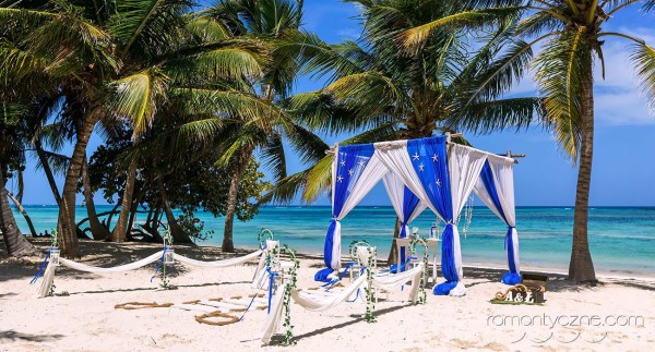 Ślub symboliczny na wyspie Saona
