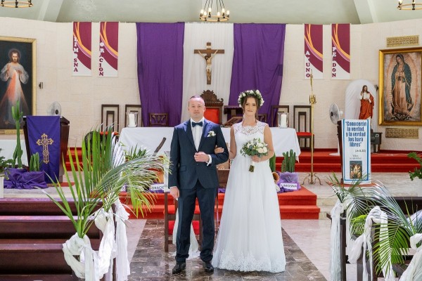 ślub kościelny konkordatowy - kościół + plaża