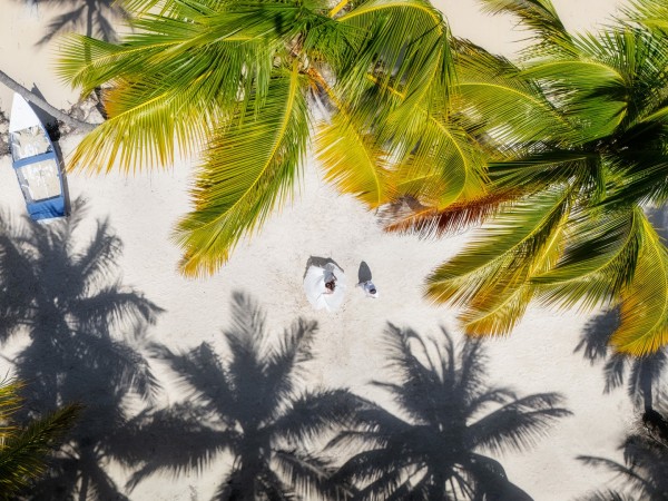 ślubne zdjęcia z drona