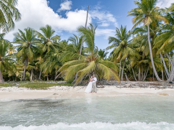 ślubne zdjęcia z drona