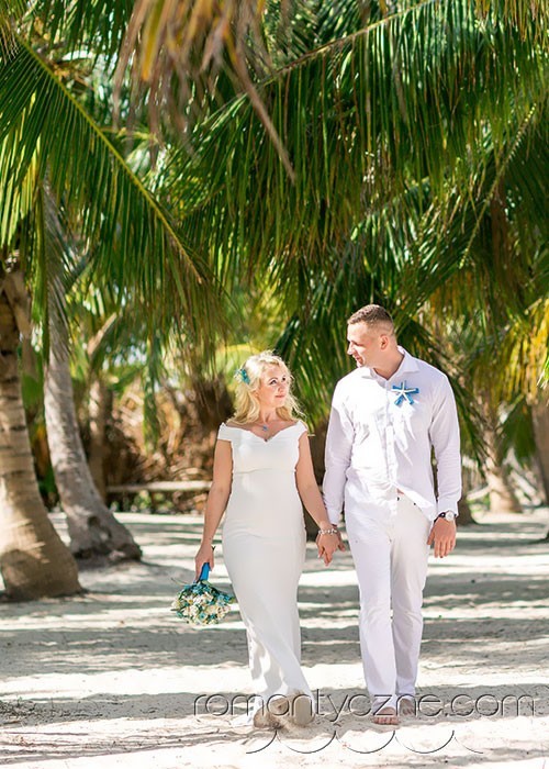 Śluby na tropikalnej plaży, romantyczne ceremonie
