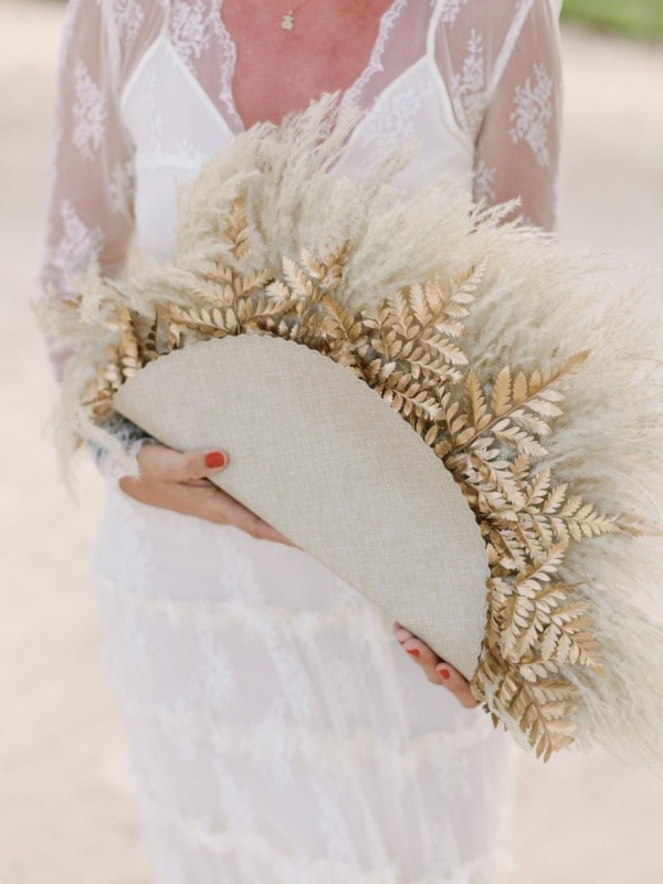 wachlarz w stylu boho