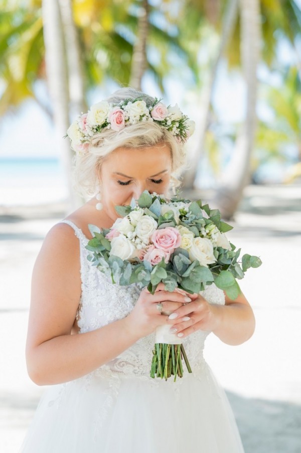 wianek + bukiet ślubny