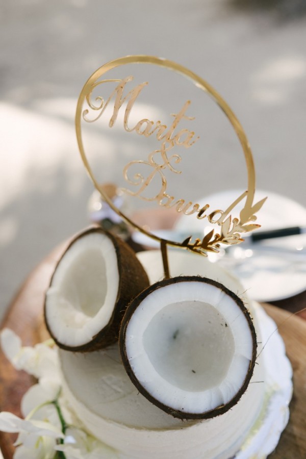 personalizowany torcik z kokosem