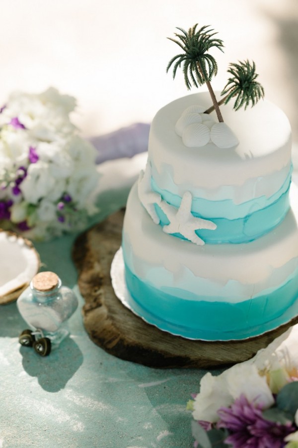 egzotyczny tort ślubny