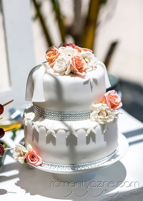 Ślub w Dominikanie, tort ślubny