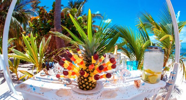 Śluby symboliczne na dominikańskiej plaży, tropikalne śluby